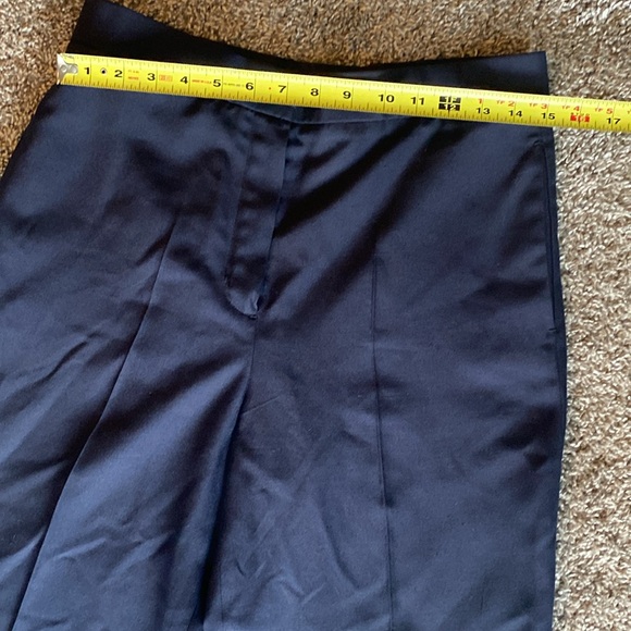 The Row 100% Silk Navy Blue Wide Leg Trouser Pants, Women’s 8 - Picture 6 of 16